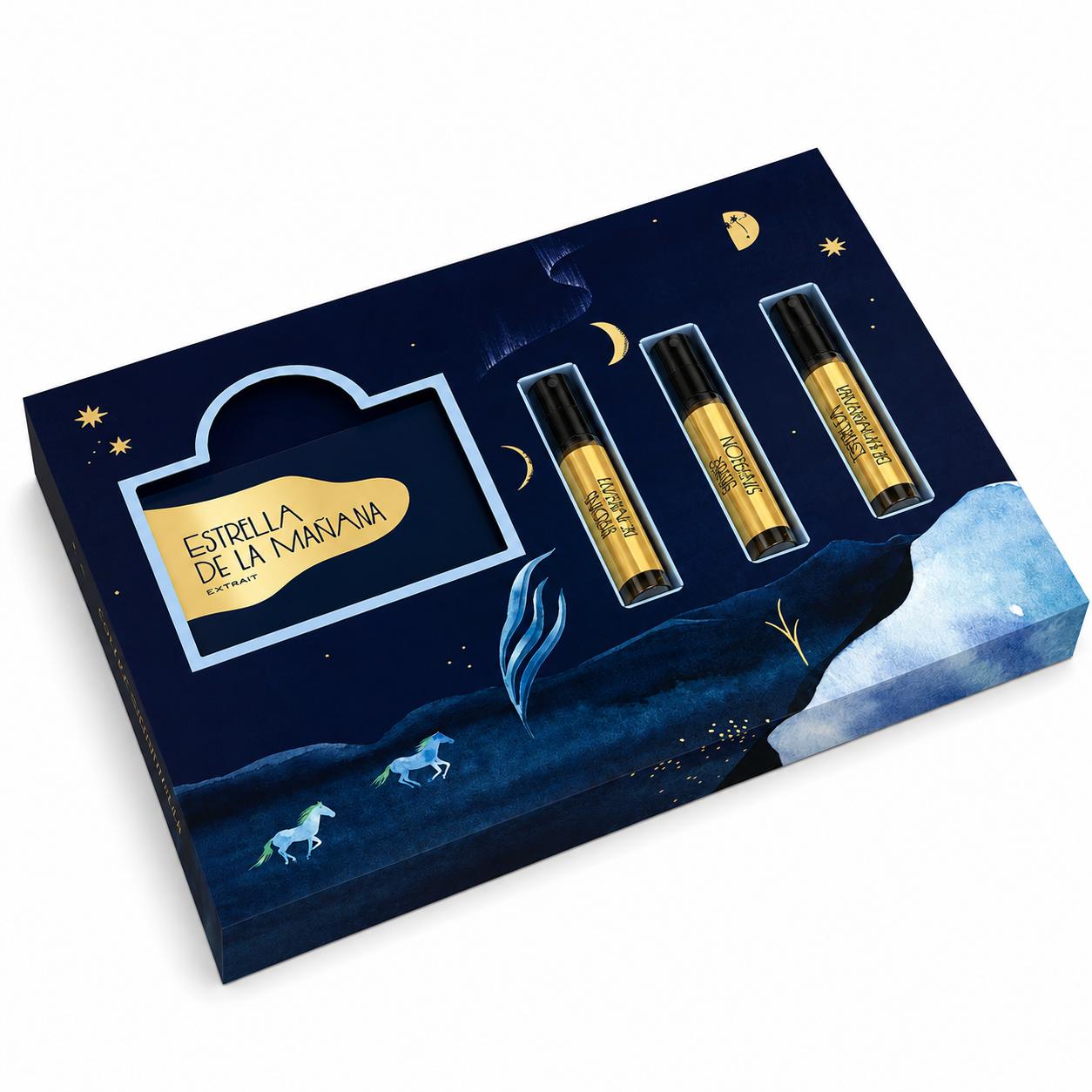 Coffret découverte Estrella de la Mañana fond blanc Extrait 3 x 2,5 ml
