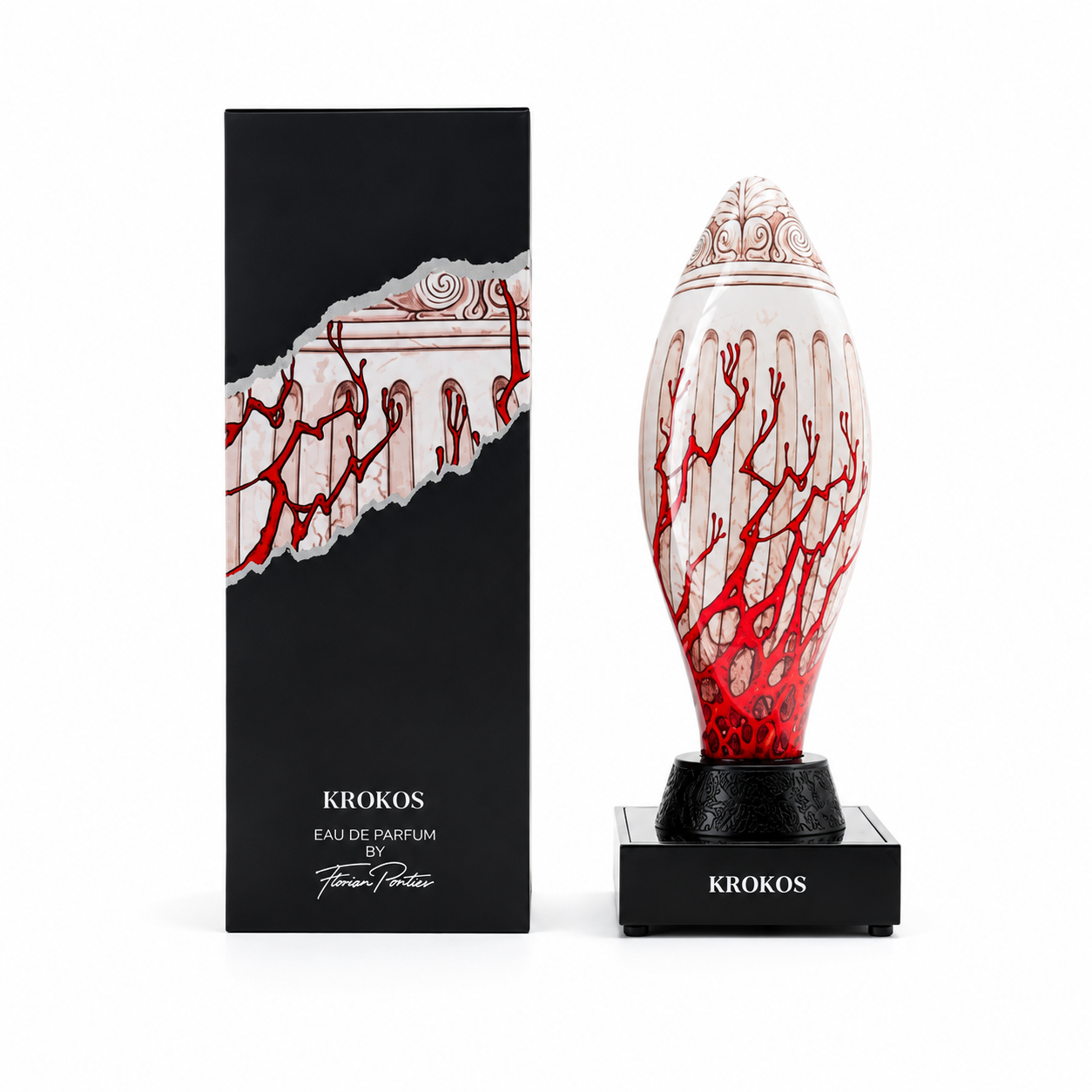 Parfum Krokos 100 ml Florian Pontier avec boîte sur fond blanc