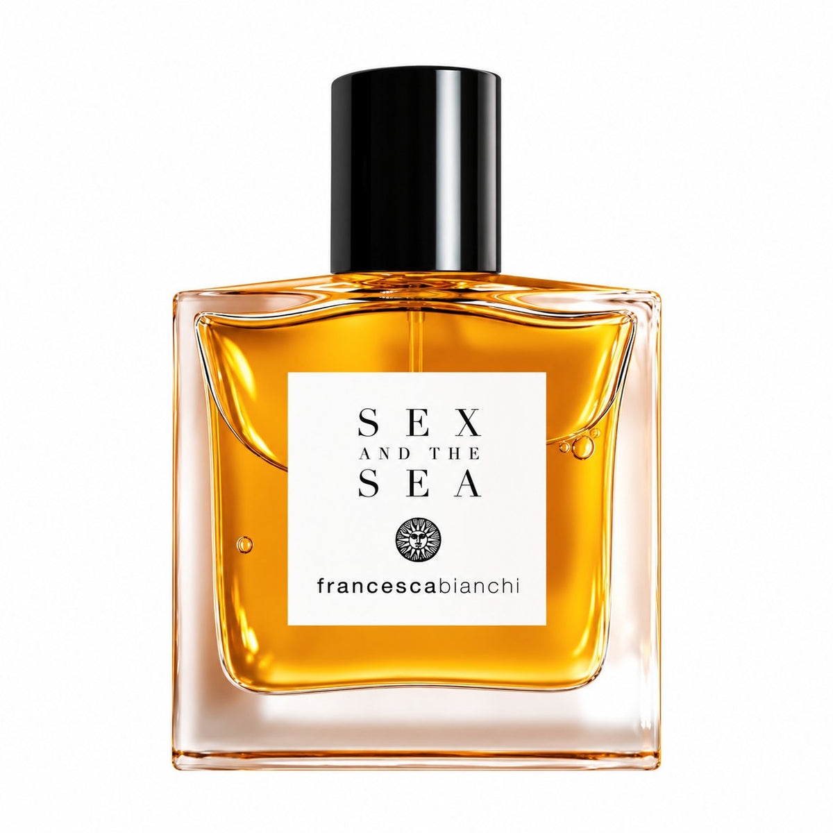 Sex and the Sea de Francesca Bianchi, extrait de parfum 30 ml, flacon de face sur fond blanc.