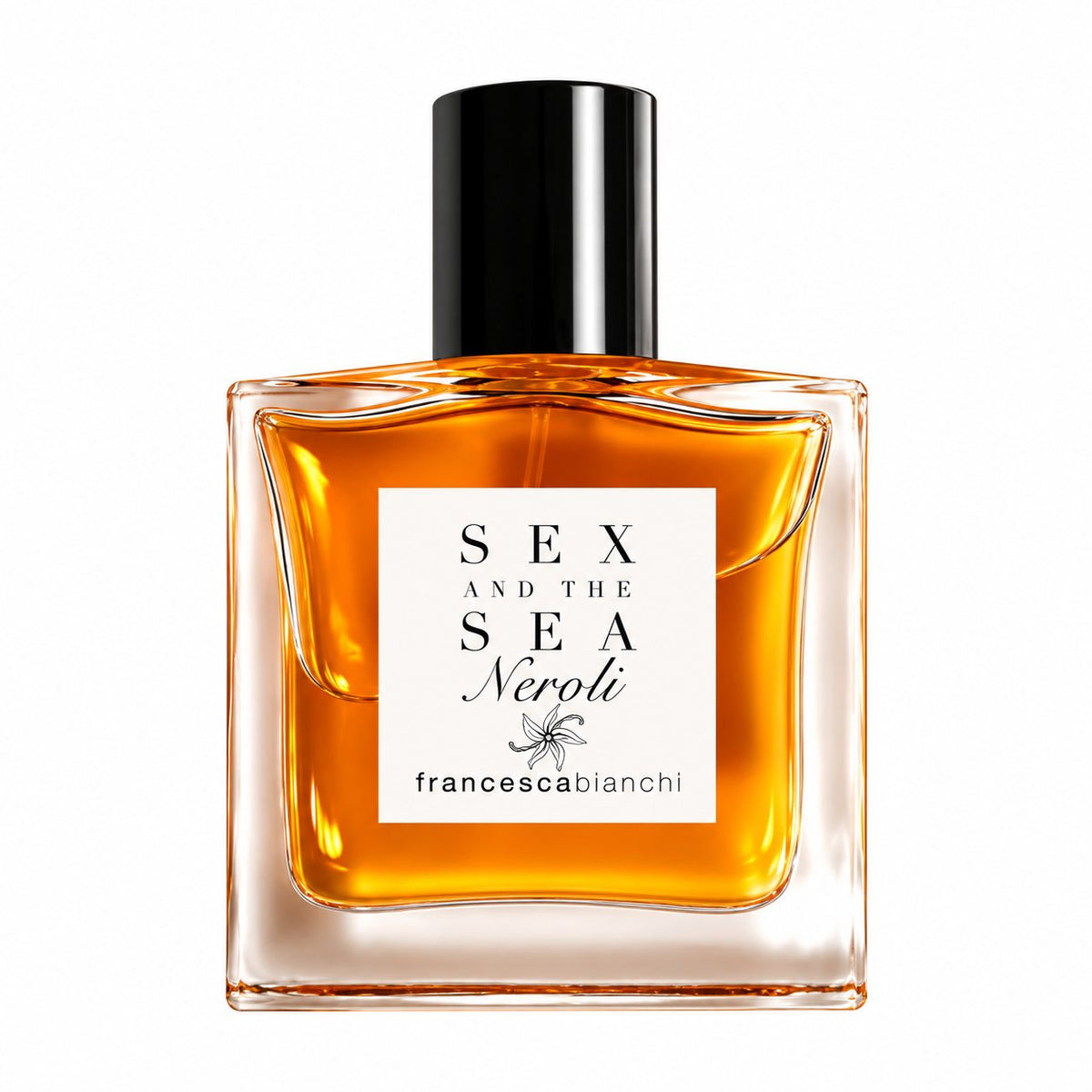 Sex and the Sea Neroli de Francesca Bianchi, extrait de parfum 30 ml, flacon de face sur fond blanc.
