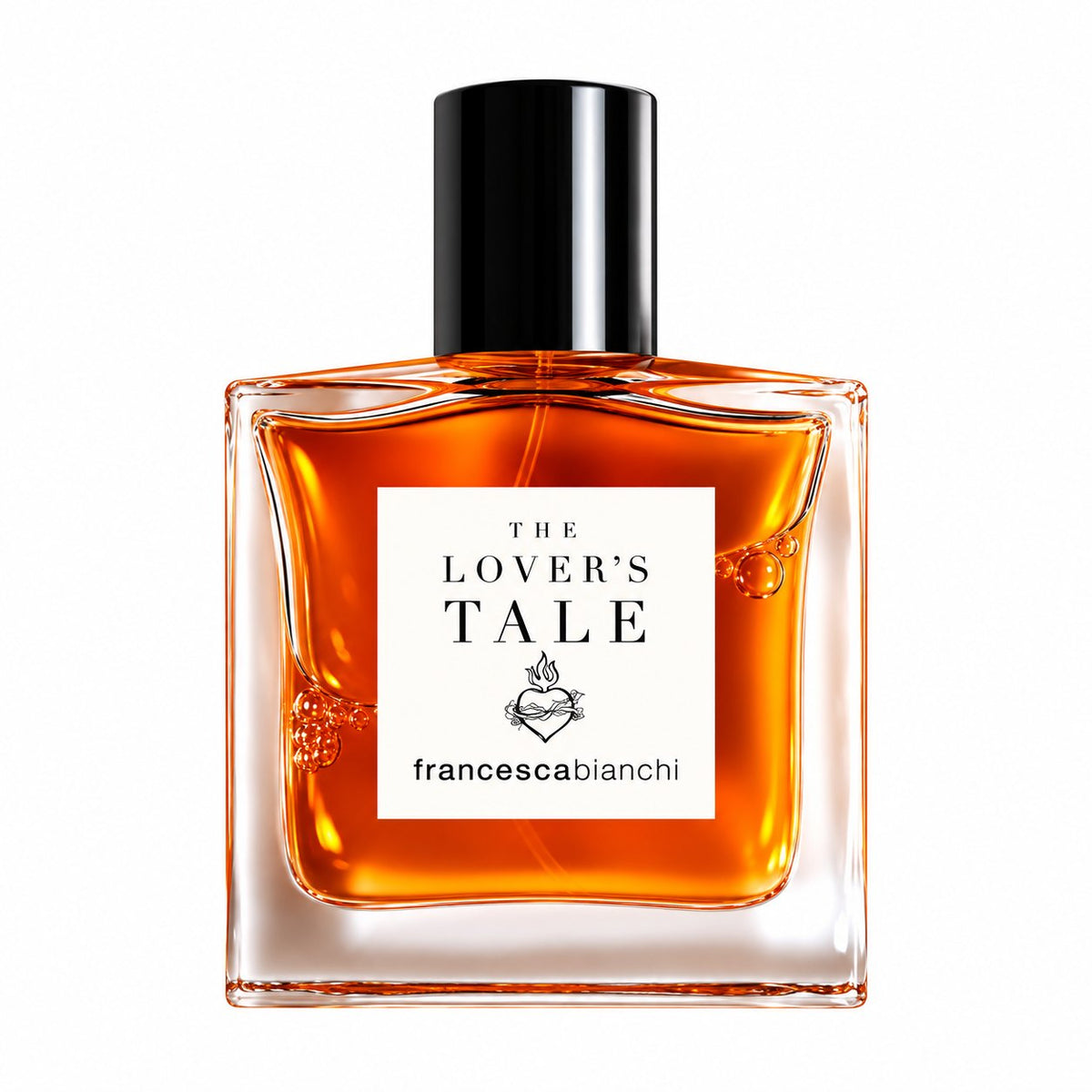 The Lover's Tale de Francesca Bianchi, extrait de parfum 30 ml, flacon de face sur fond blanc.