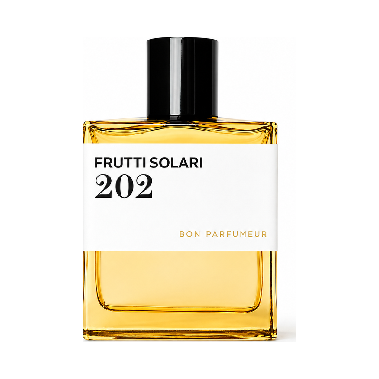 202 Frutti Solari de Bon Parfumeur, eau de parfum 100 ml, flacon de face sur fond blanc.