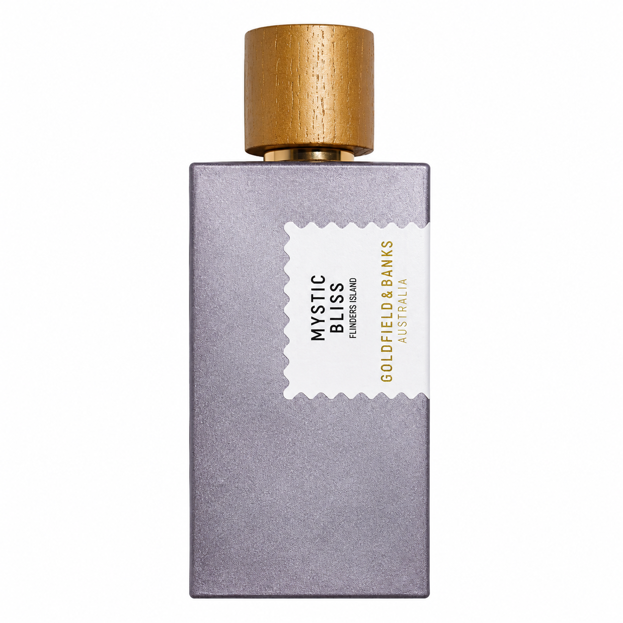 Parfum Mystic Bliss Goldfield & Banks Australia sur fond blanc
