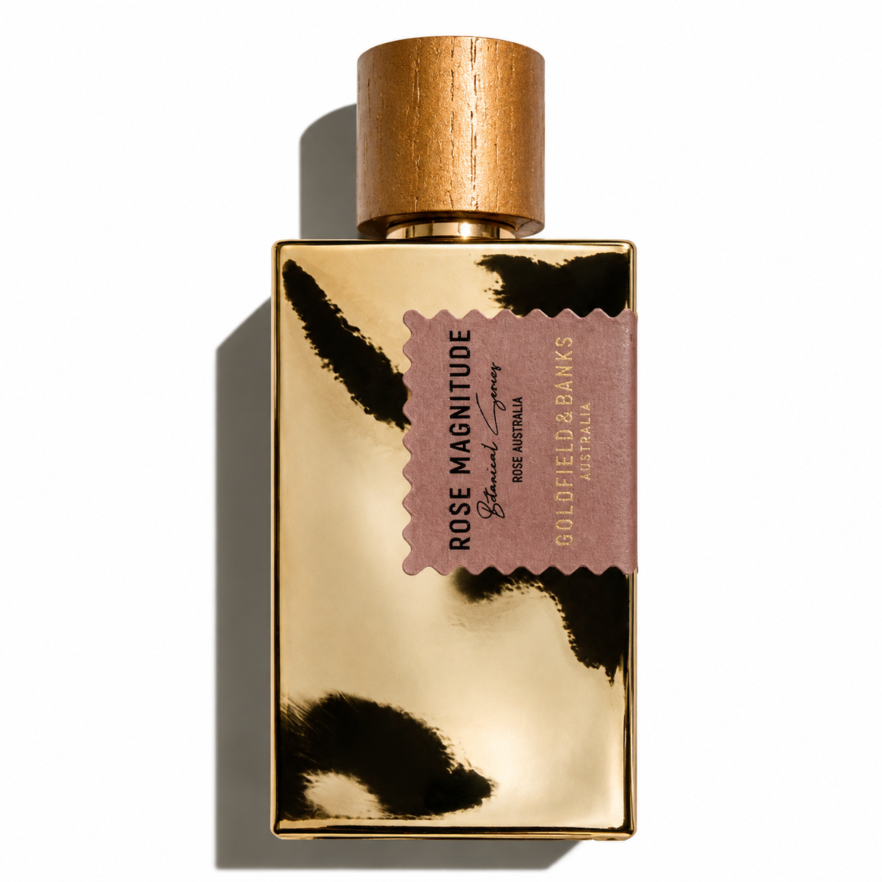 Parfum Rose Magnitude Goldfield & Banks Australia sur fond blanc