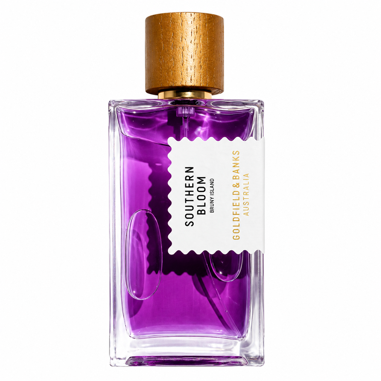 Parfum Southern Bloom Goldfield & Banks Australia sur fond blanc