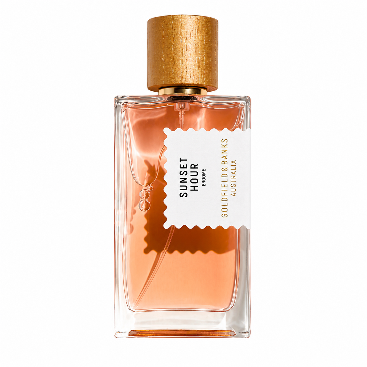 Parfum Sunset Hour Goldfield & Banks Australia sur fond blanc