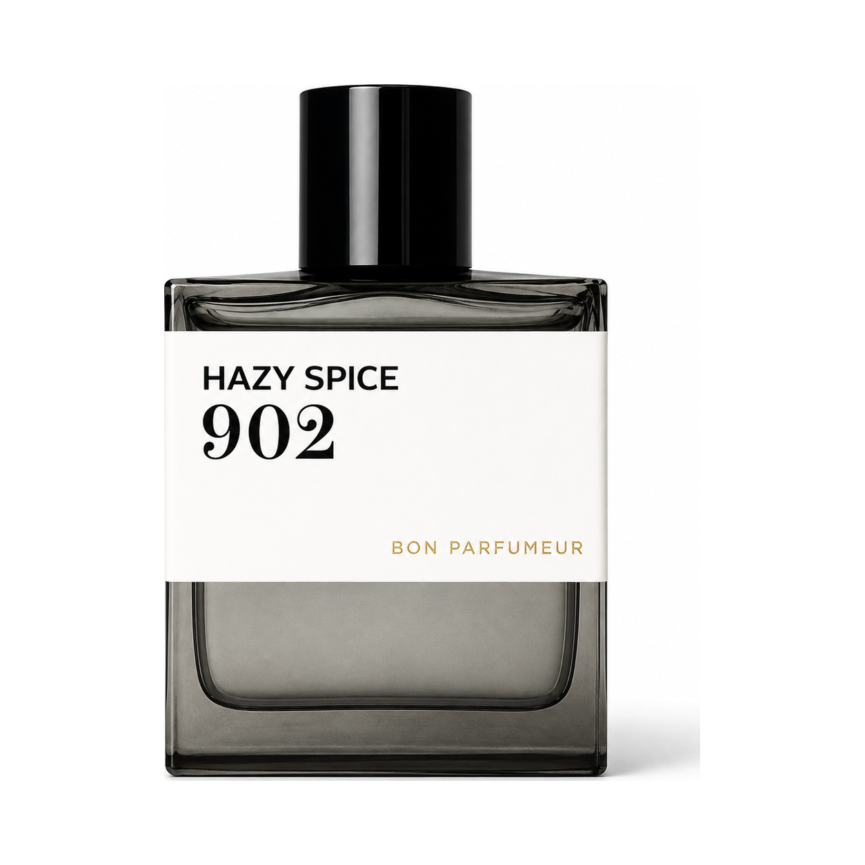 902 Hazy Spice de Bon Parfumeur, eau de parfum 100 ml, flacon de face sur fond blanc.