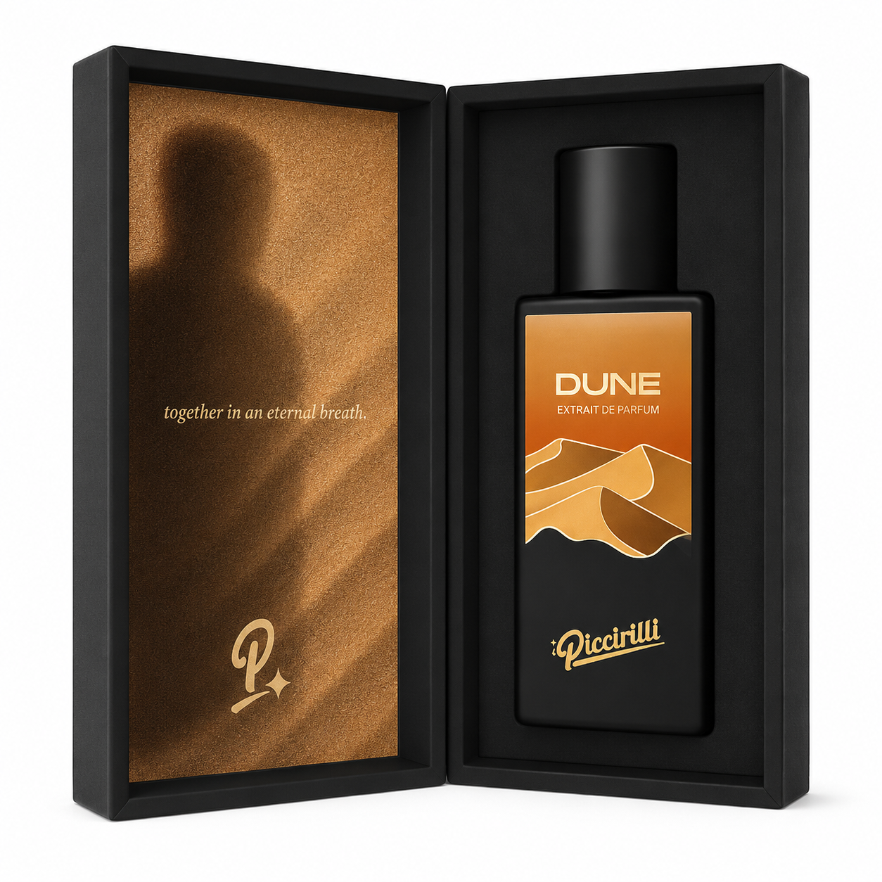 Dune iPiccirilli – Extrait de Parfum 30 ml avec coffret ouvert