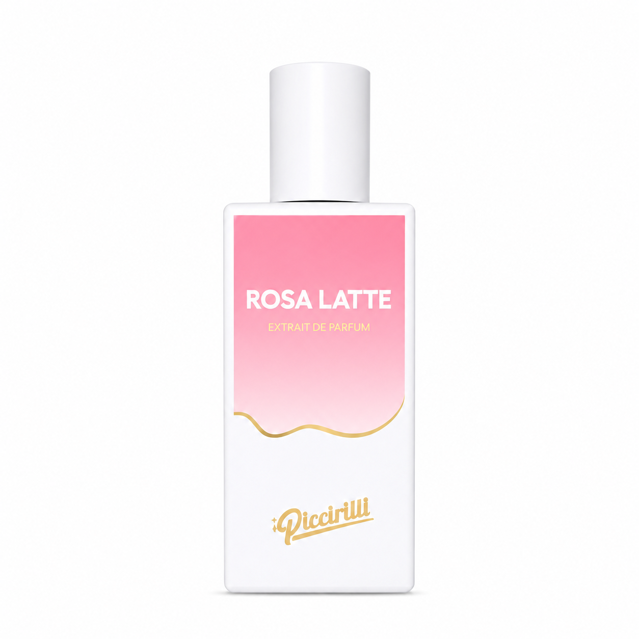 Rosa Latte d'iPiccirilli, extrait de parfum 30 ml, flacon de face sur fond blanc.