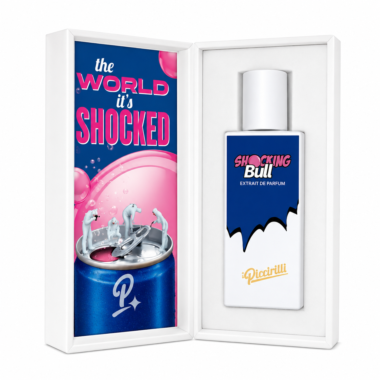 Shocking Bull iPiccirilli – Extrait de Parfum 30 ml avec coffret ouvert