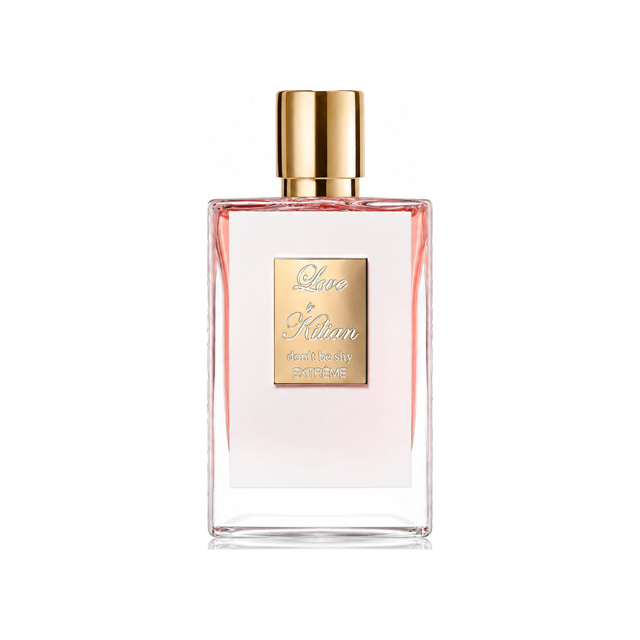Love Don't Be Shy Extrême de Kilian, eau de parfum 50 ml, flacon de face sur fond blanc.