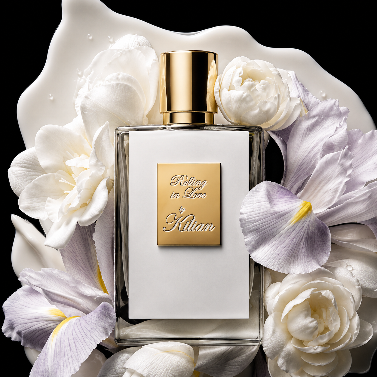 Rolling in Love de Kilian, eau de parfum 50 ml, visuel artistique de la maison.