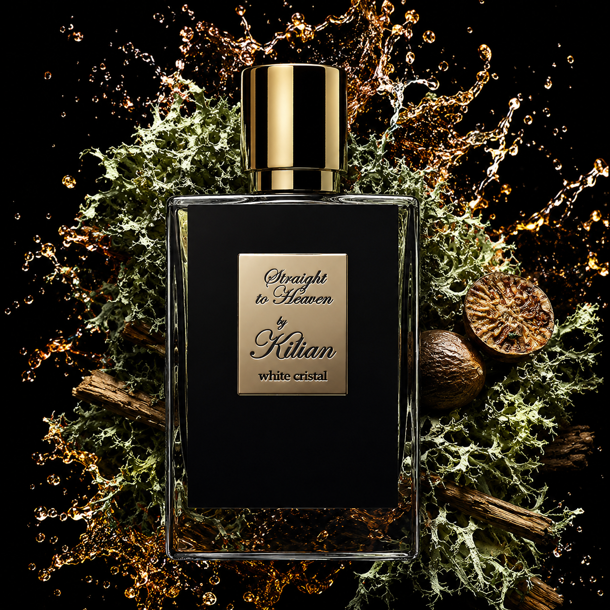 Straight to Heaven White Cristal de Kilian, eau de parfum 50 ml, visuel artistique de la maison.