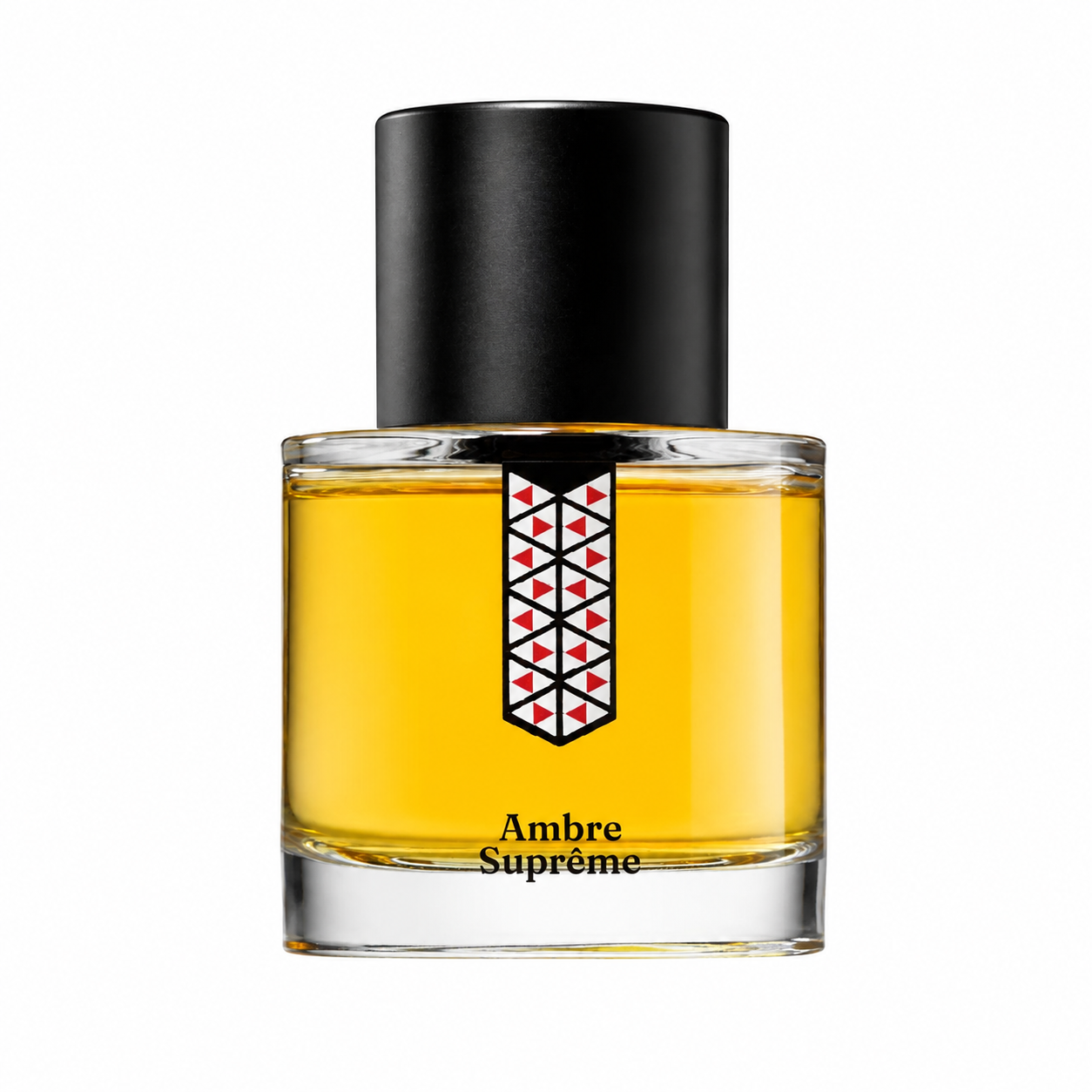 Ambre Suprême de Les Indémodables, eau de parfum 50 ml, flacon de face sur fond blanc.