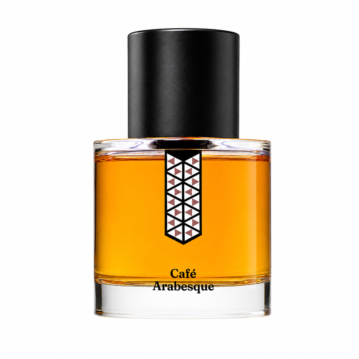 Café Arabesque de Les Indémodables, eau de parfum 50 ml, flacon de face sur fond blanc.