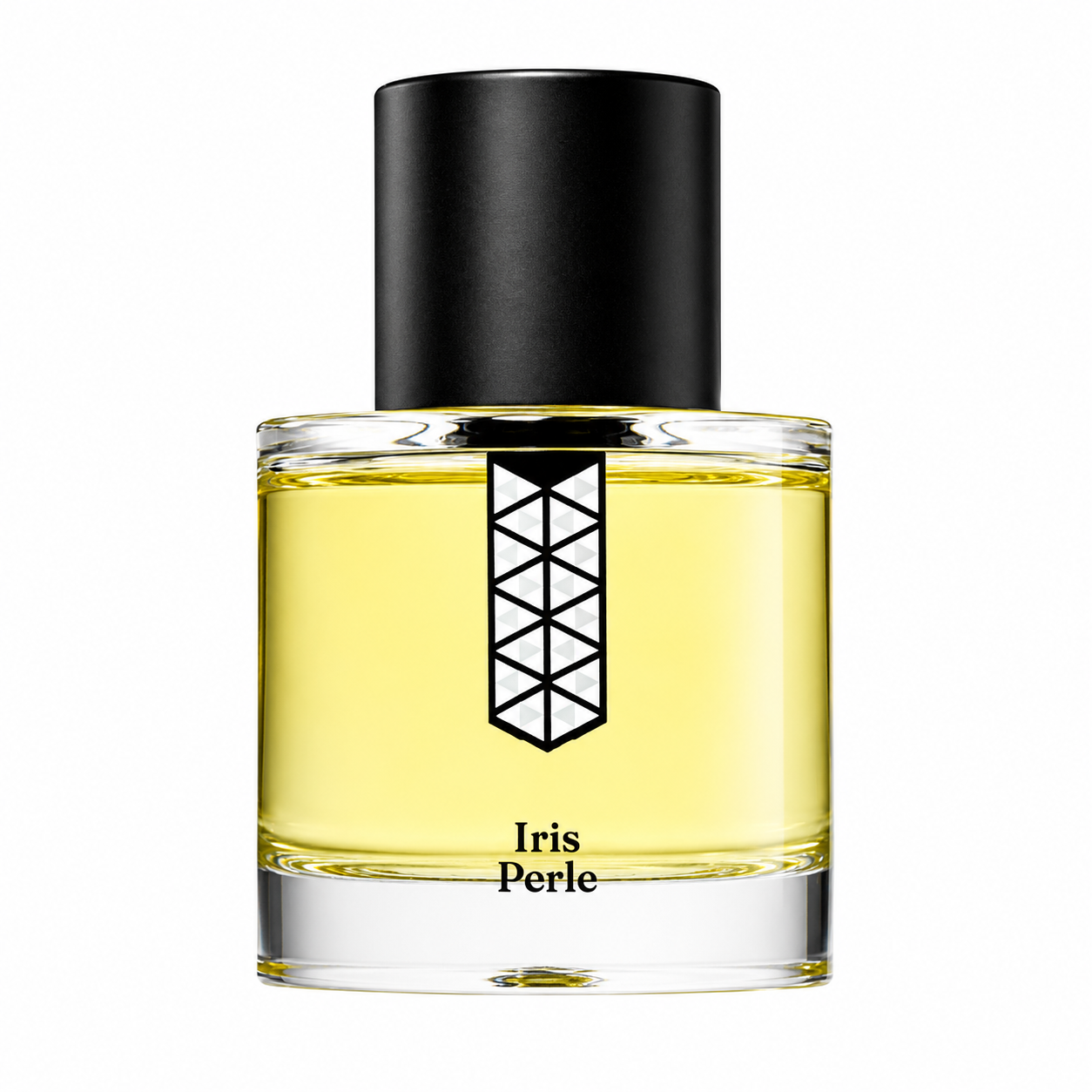 Iris Perle de Les Indémodables, eau de parfum 50 ml, flacon de face sur fond blanc.