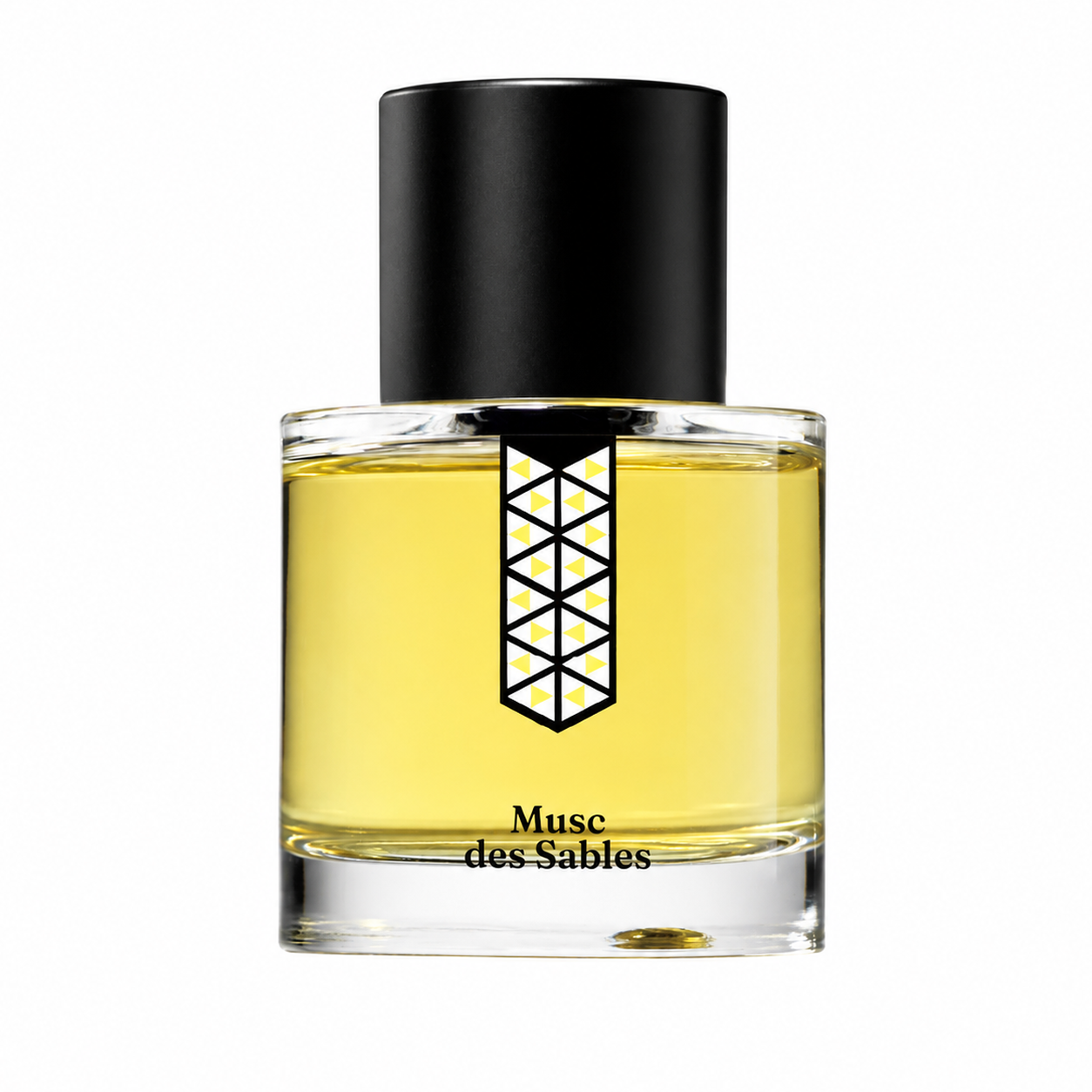 Musc des Sables de Les Indémodables, eau de parfum 50 ml, flacon de face sur fond blanc.