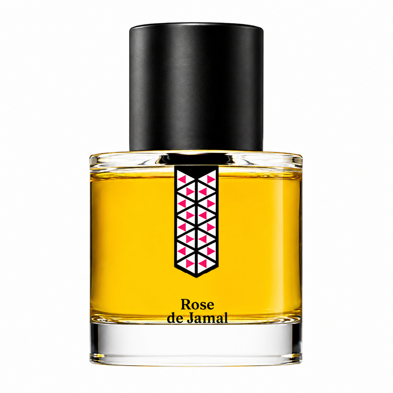 Rose de Jamal de Les Indémodables, eau de parfum 50 ml, flacon de face sur fond blanc.