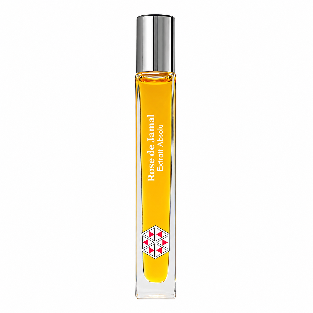 Rose de Jamal de Les Indémodables, extrait absolu 12,5 ml, flacon de face sur fond blanc.