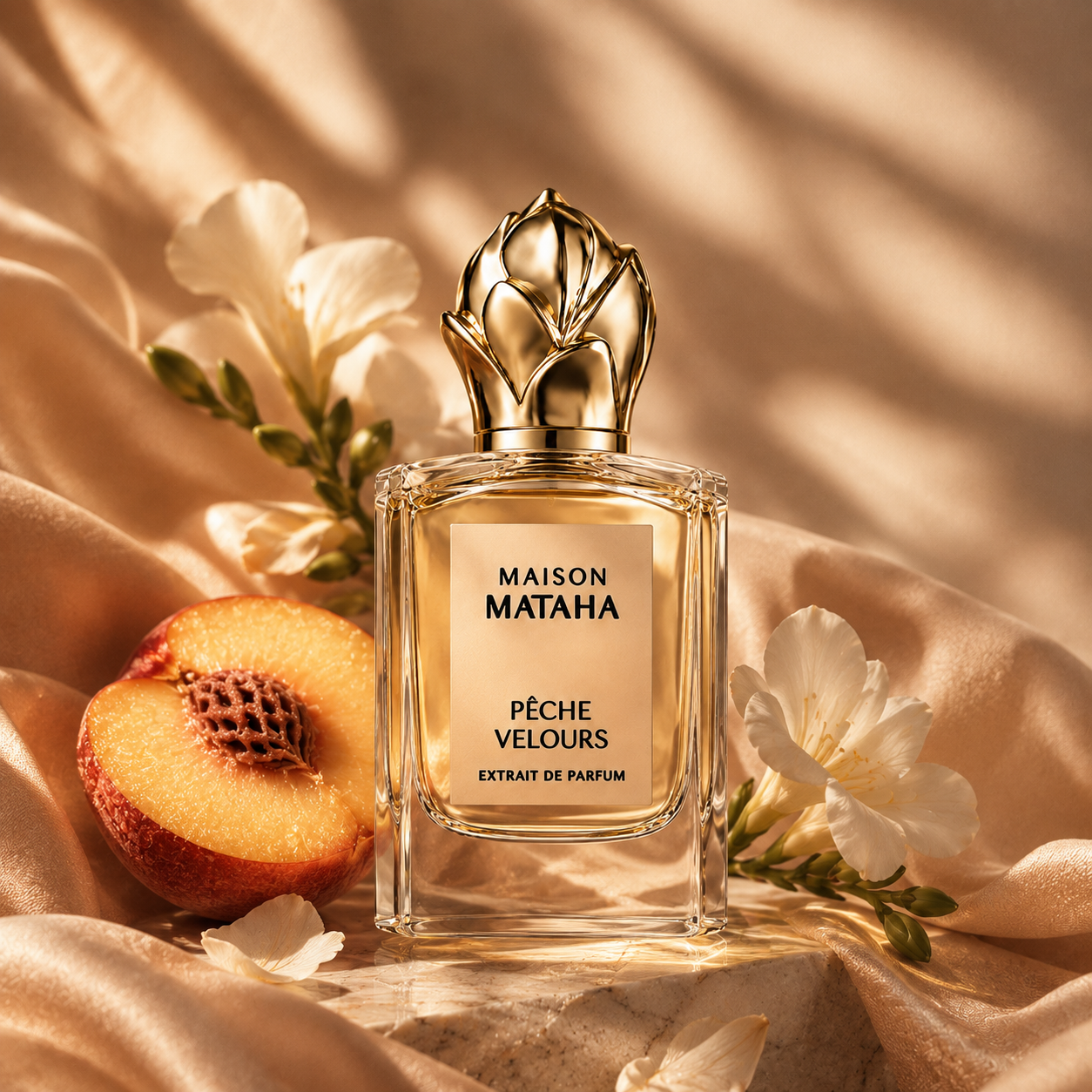 Pêche Velours – Extrait de Parfum Fruité Vanillé