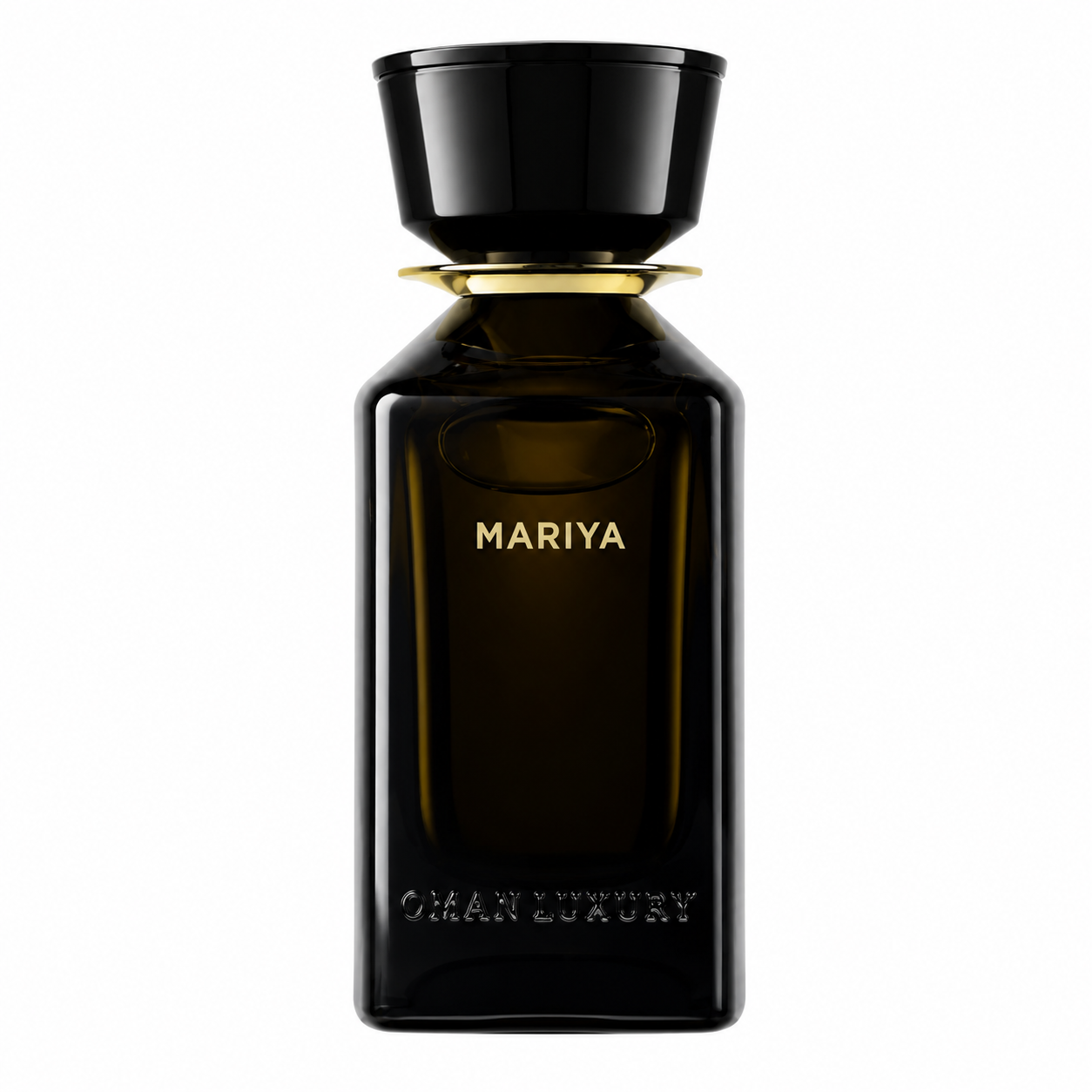 Mariya by Oman Luxury flacon de parfum sur fond blanc
