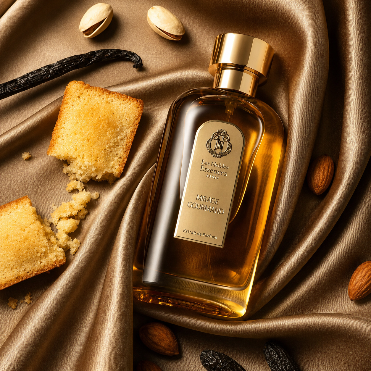 Mirage Gourmand Les Nobles Essences avec vanille, gâteau et pistaches