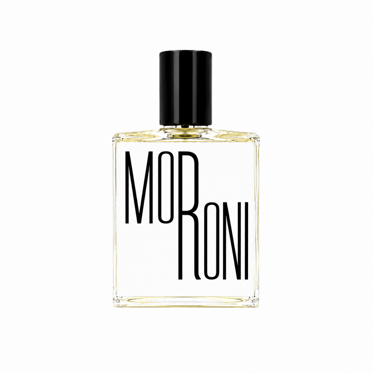 Flacon Moroni Indices Parfums sur fond blanc