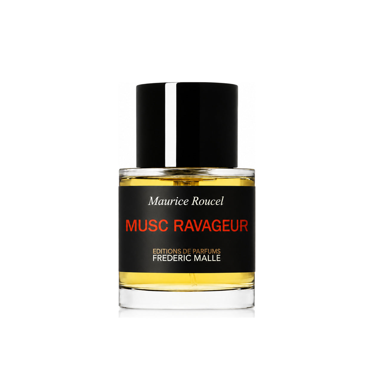 Musc Ravageur de Frédéric Malle, eau de parfum 50 ml, flacon de face sur fond blanc.