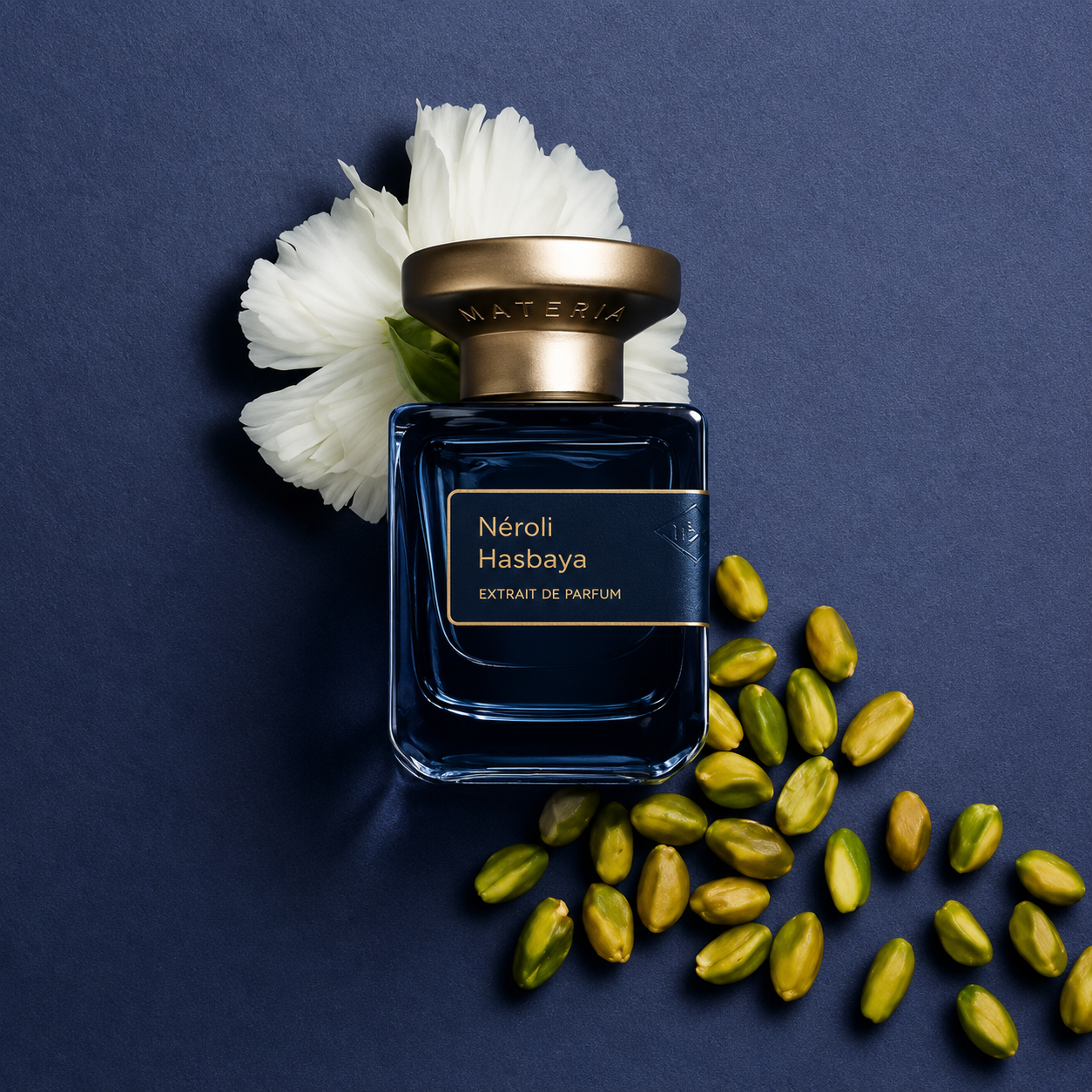 Néroli Hasbaya Extrait de Parfum 50 ml avec fleur blanche et pistaches