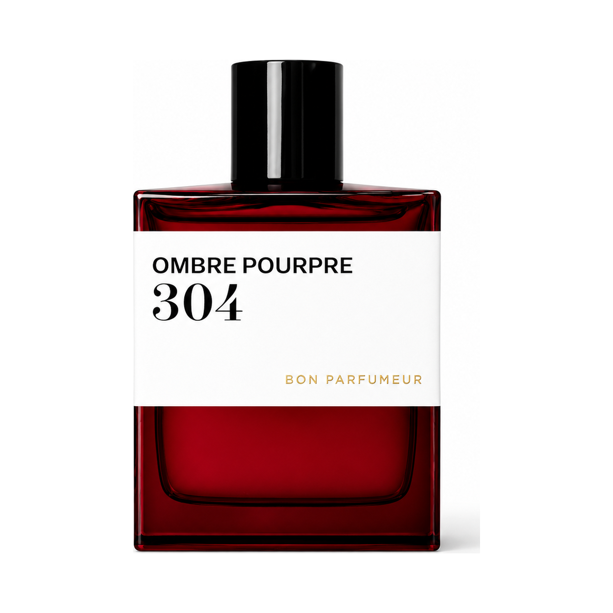 304 Ombre Pourpre de Bon Parfumeur, eau de parfum 100 ml, flacon de face sur fond blanc.