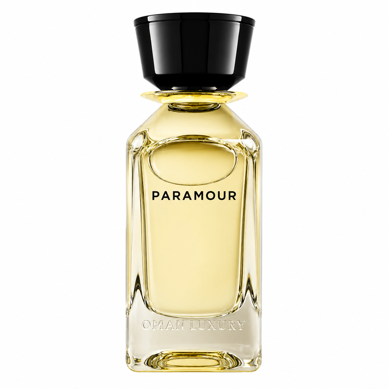Paramour by Oman Luxury flacon de parfum sur fond blanc