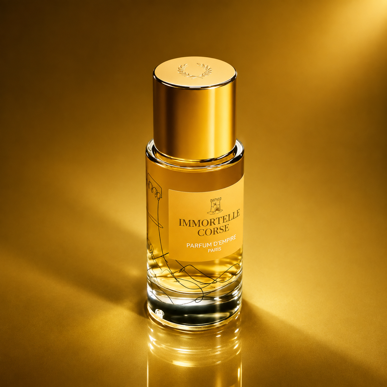 Immortelle Corse – Parfum d’Empire – Photo artistique du parfum 50 ml