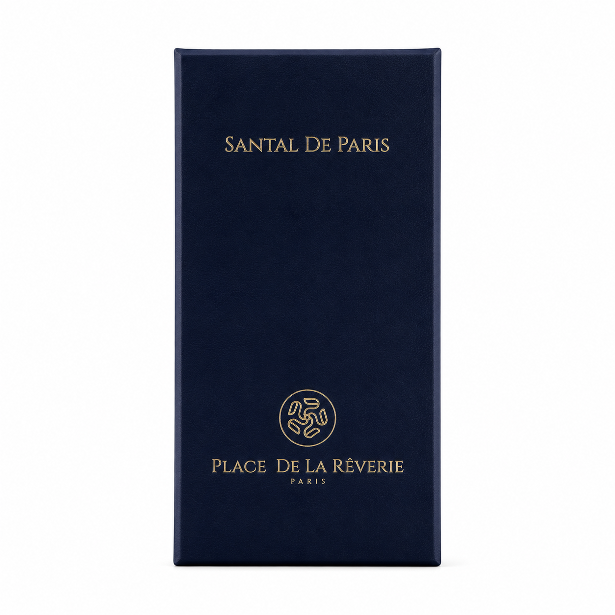 Boîte Santal de Paris de Place de la Rêverie sur fond blanc.