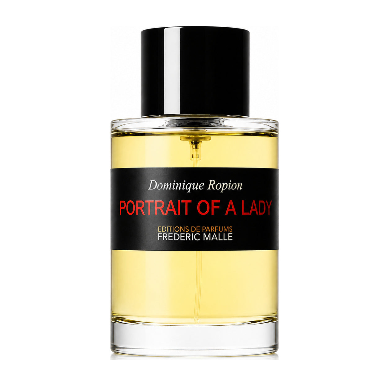 Portrait of a Lady de Frédéric Malle, eau de parfum 100 ml, flacon de face sur fond blanc.