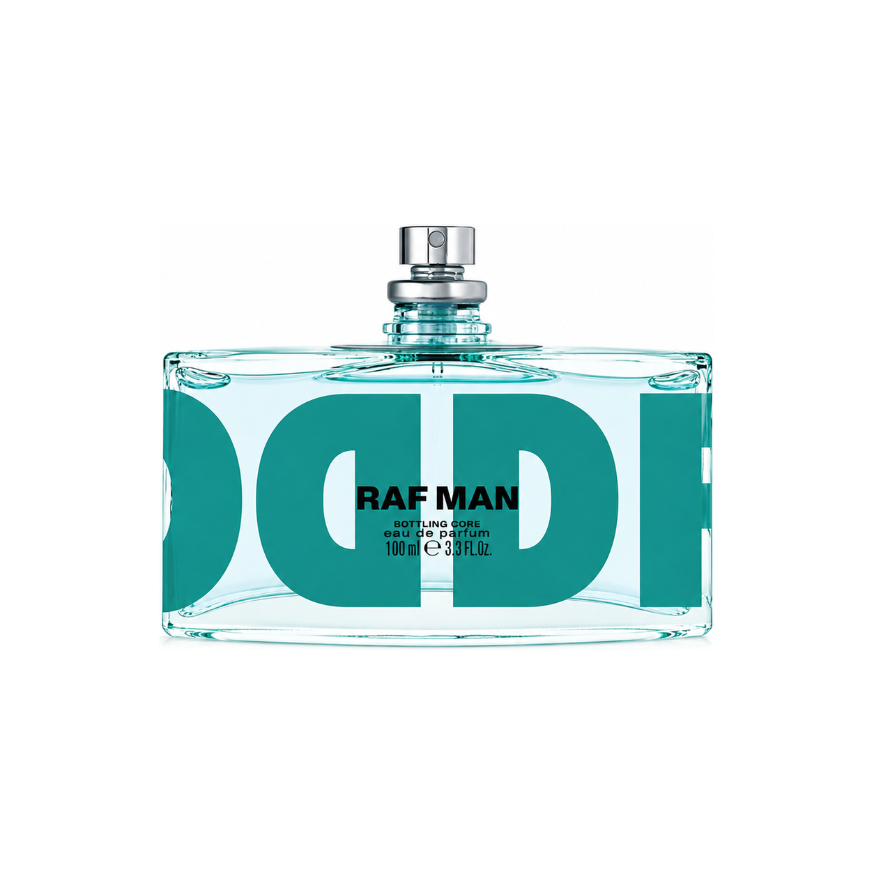 Raf Man de Double Dragon, eau de parfum 100 ml, flacon de face sur fond blanc.
