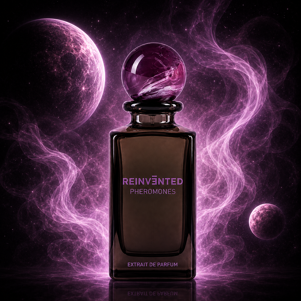 Reinvented Pheromones Extrait de Parfum dans un univers céleste