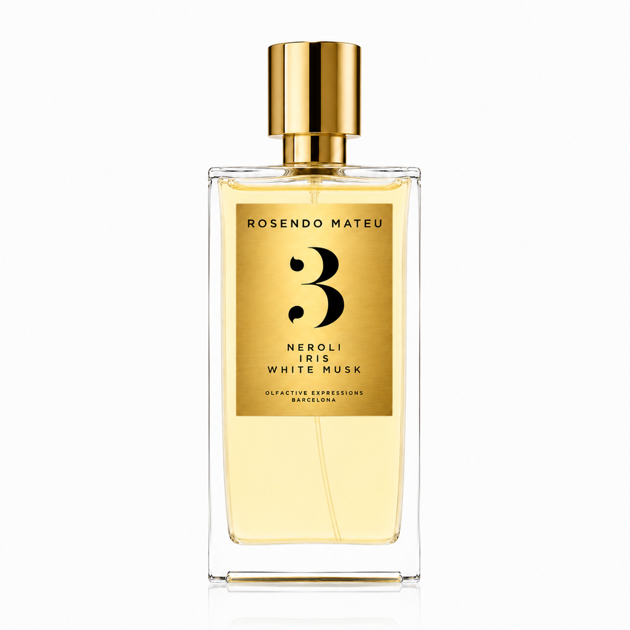Rosendo Mateu Nº3 – flacon de parfum 50 ml sur fond blanc