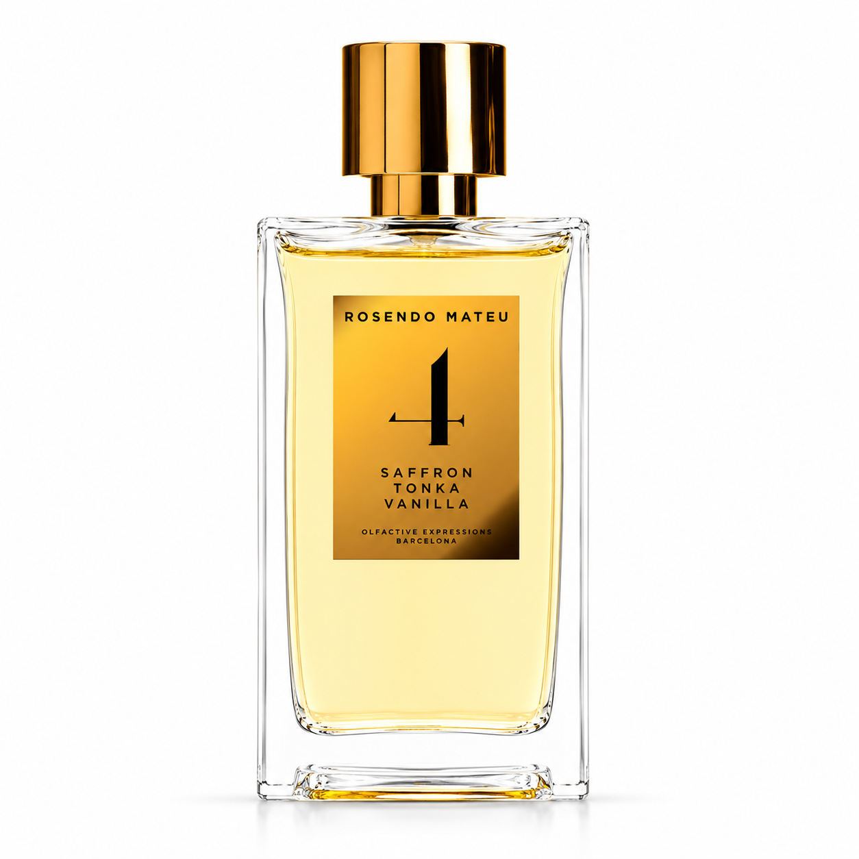 Rosendo Mateu Nº4 – flacon de parfum 100 ml sur fond blanc