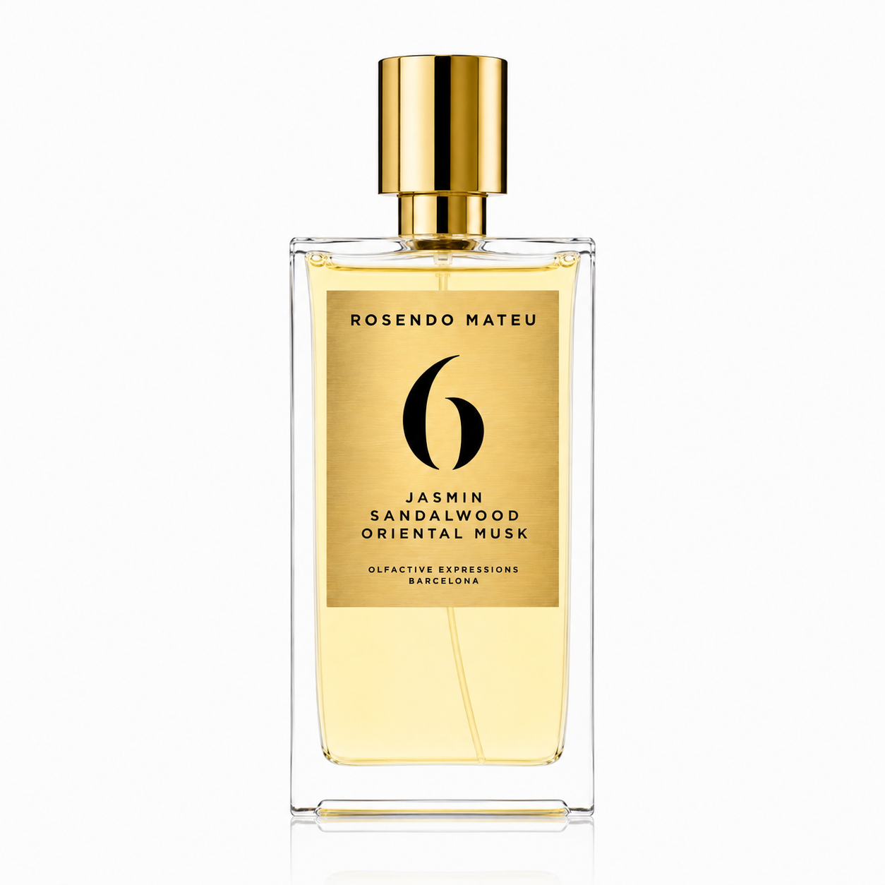 Rosendo Mateu Nº6 – flacon de parfum 50 ml sur fond blanc