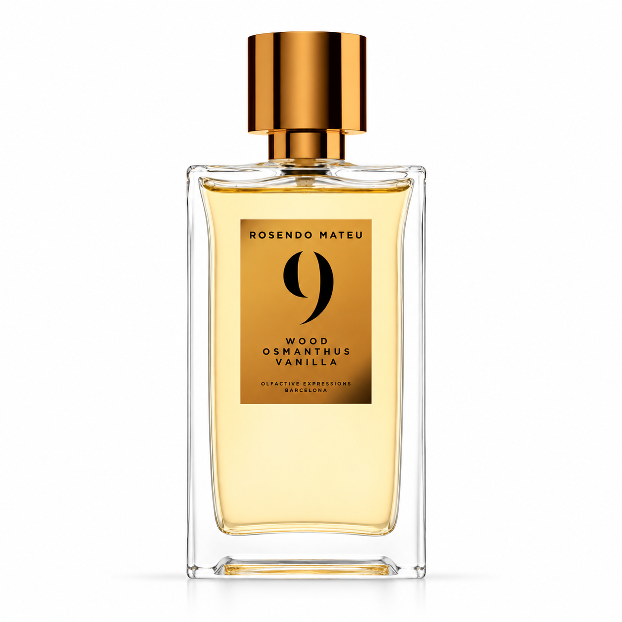 Rosendo Mateu Nº9 – flacon de parfum 100 ml sur fond blanc