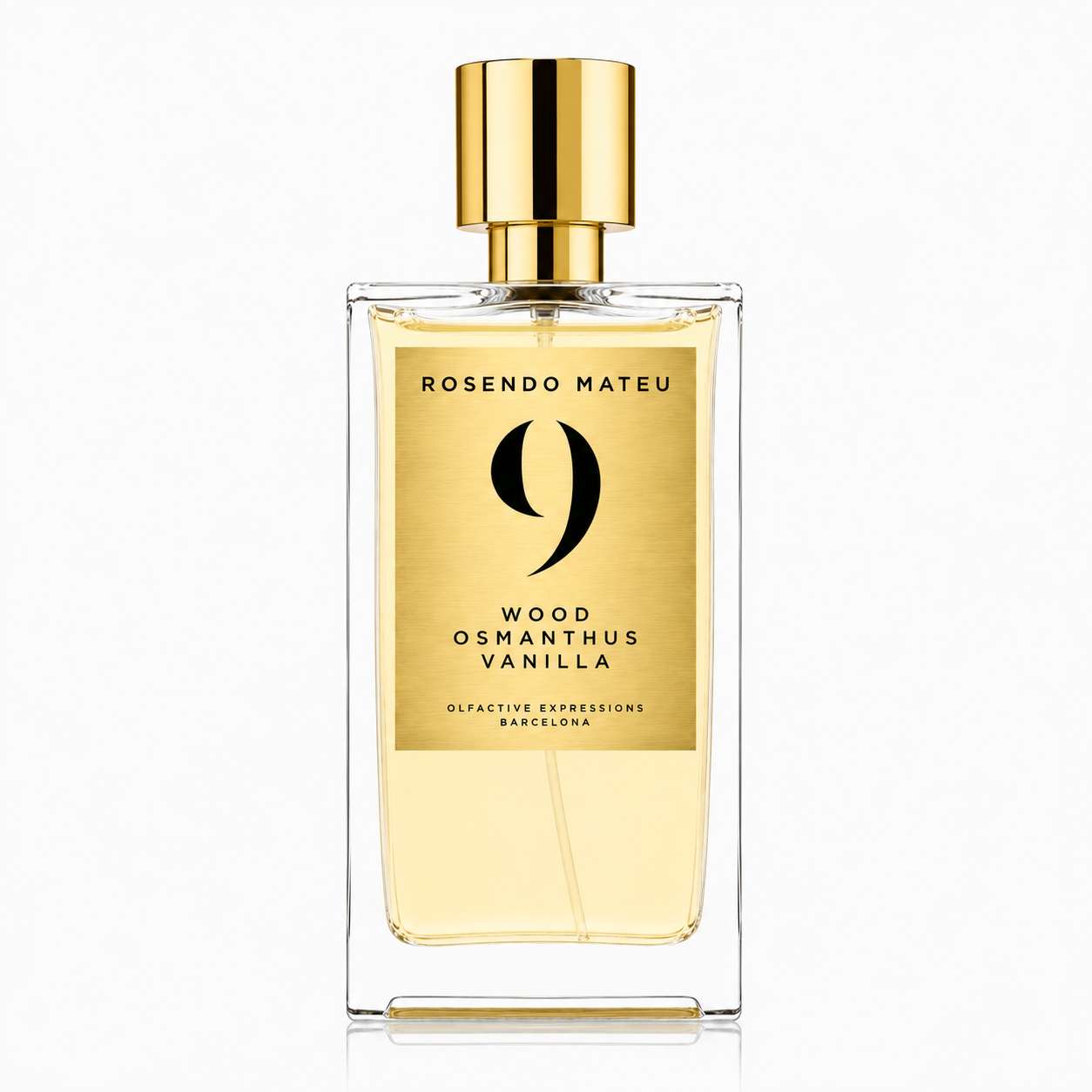 Rosendo Mateu Nº9 – flacon de parfum 50 ml sur fond blanc