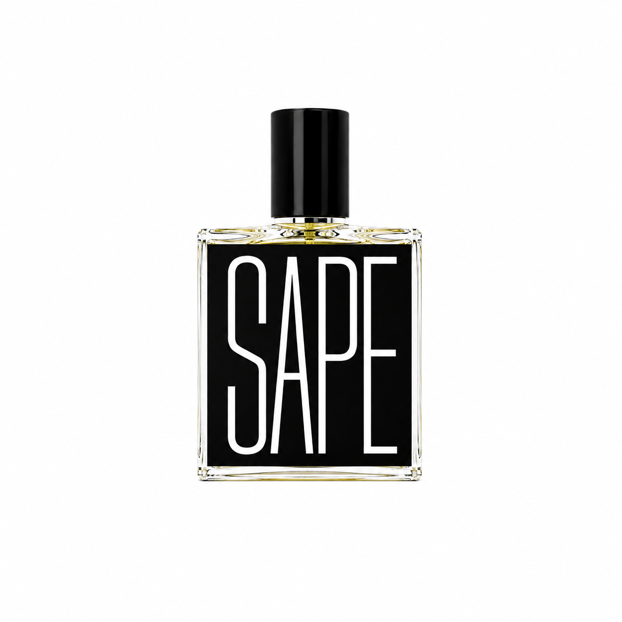 Flacon Sape Indices Parfums sur fond blanc