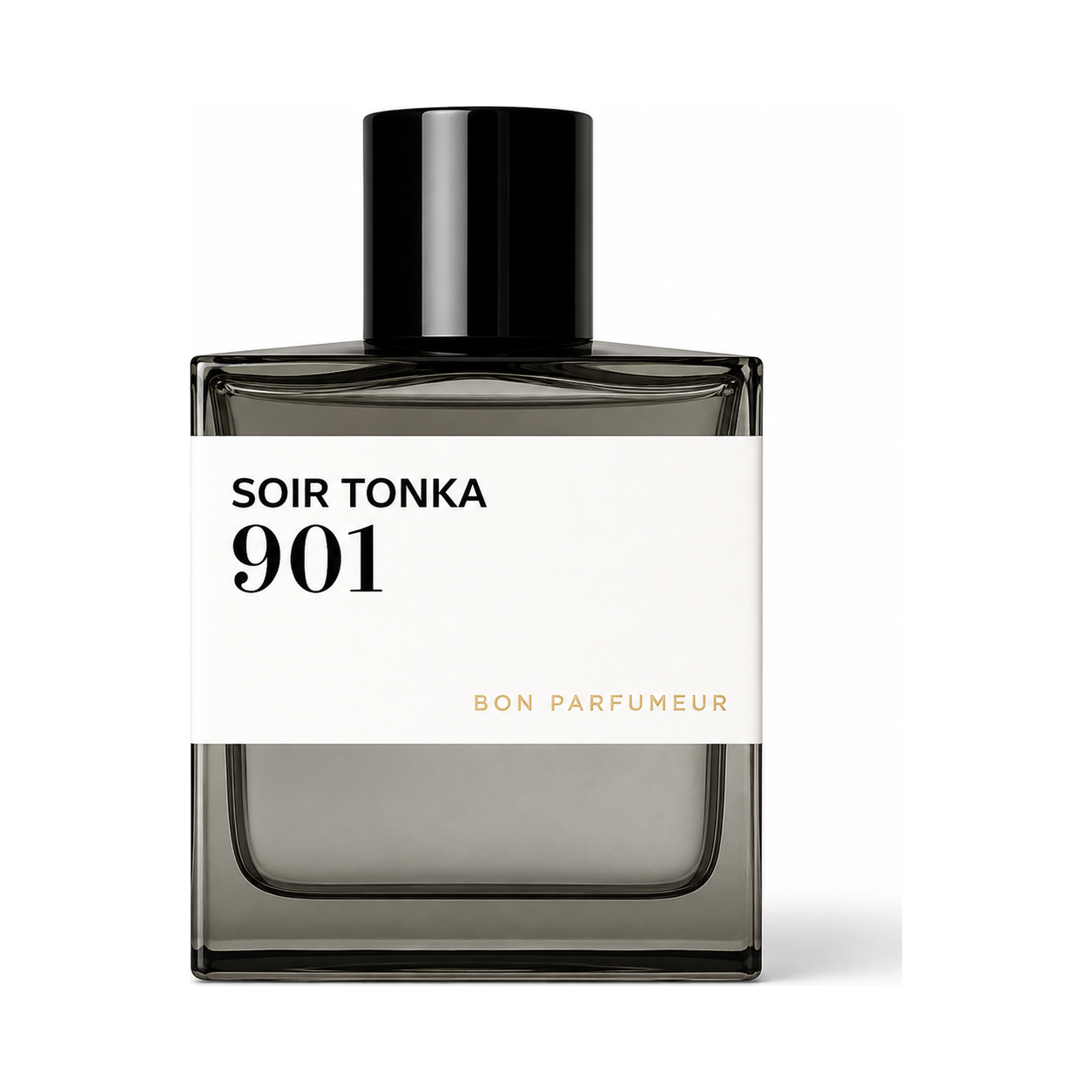 901 Soir Tonka de Bon Parfumeur, eau de parfum 100 ml, flacon de face sur fond blanc.