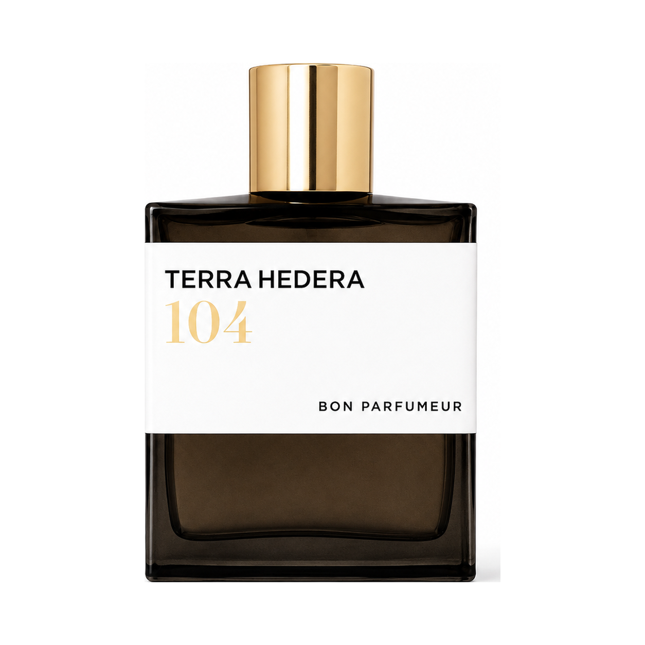 104 Terra Hedera de Bon Parfumeur, extrait de parfum 100 ml, flacon de face sur fond blanc.