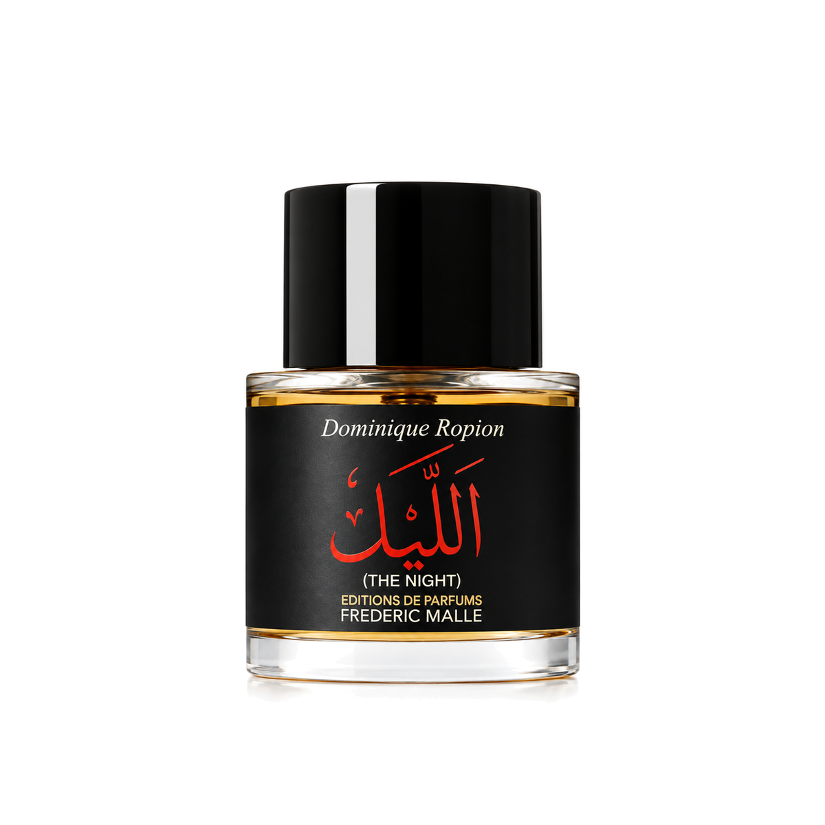 The Night de Frédéric Malle, eau de parfum 50 ml, flacon de face sur fond blanc.