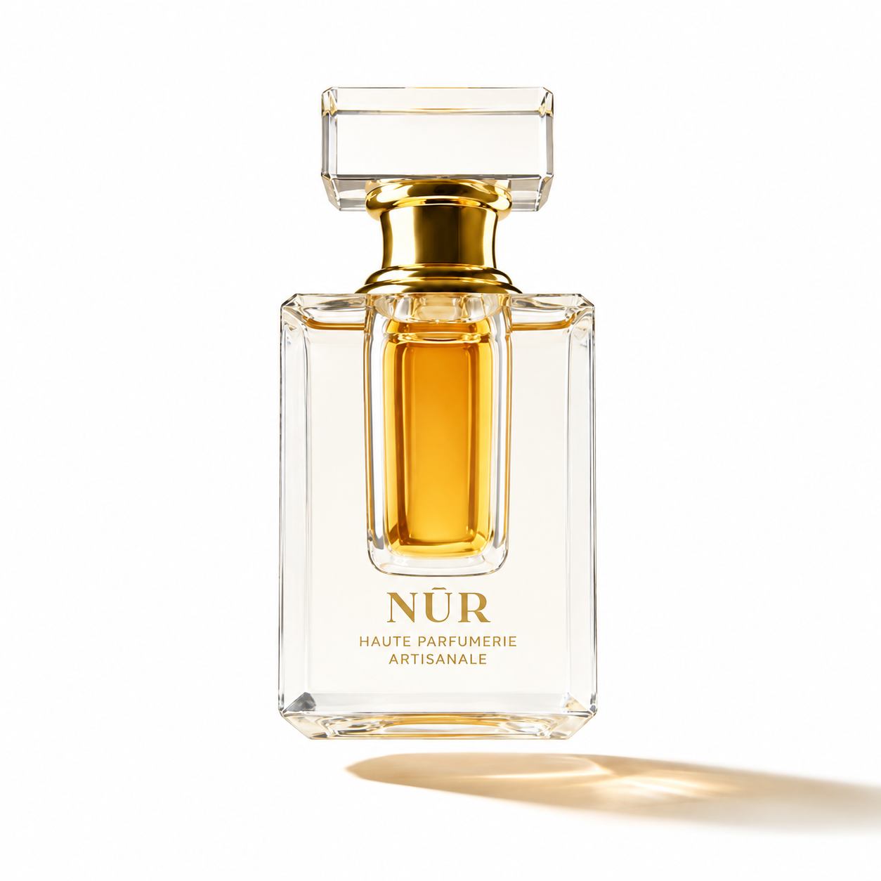 Tonka 75 de NÛR, élixir de parfum 3 ml, flacon de face sur fond blanc.