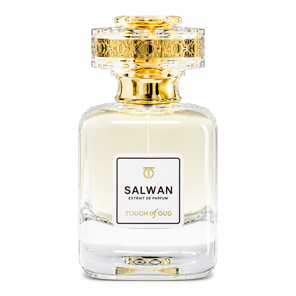 Parfum Salwan Touch of Oud extrait de parfum 80 ml – flacon en verre et détails dorés