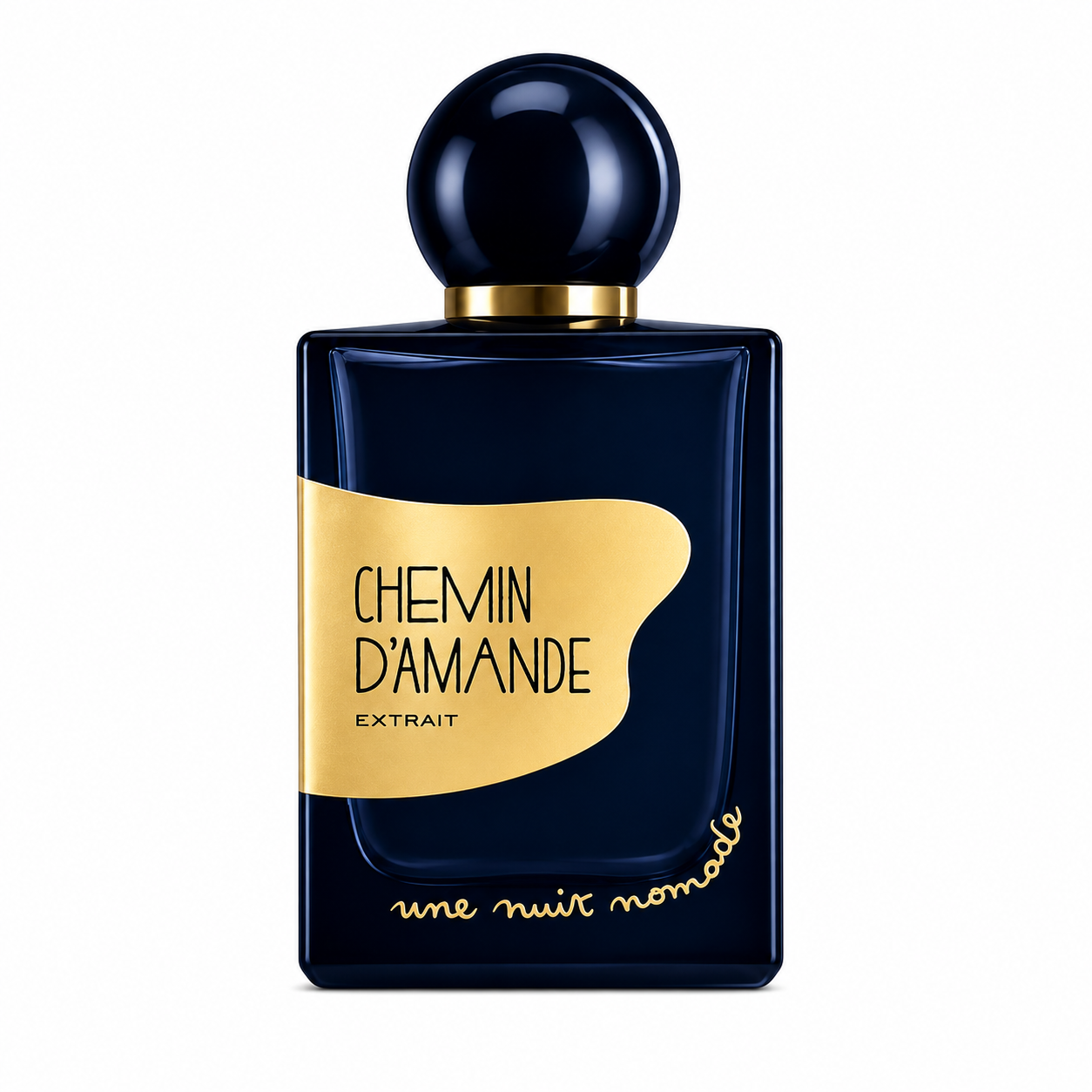 Chemin d’Amande Une Nuit Nomade Extrait de Parfum 100 ml flacon sur fond blanc