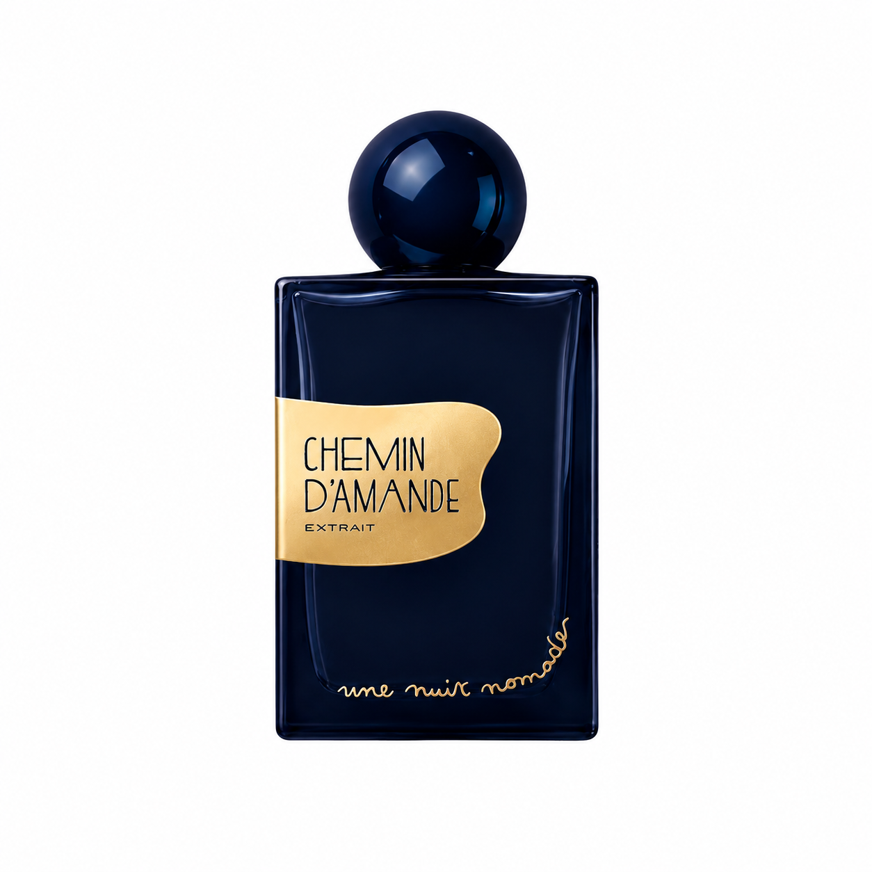 Chemin d’Amande Une Nuit Nomade Extrait de Parfum 50 ml flacon sur fond blanc