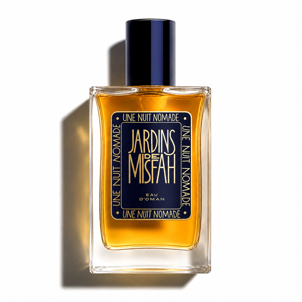 Jardins de Misfah Une Nuit Nomade Eau de Parfum 50 ml flacon sur fond blanc